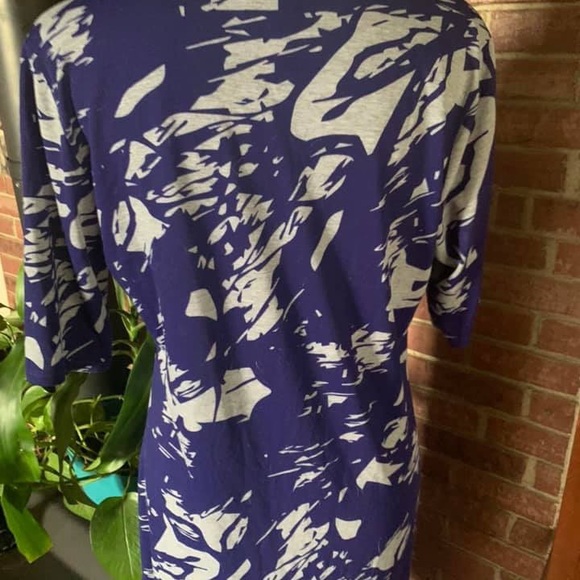 Lularoe Julia Dress Purple/Gray size XL - Picture 3 of 4